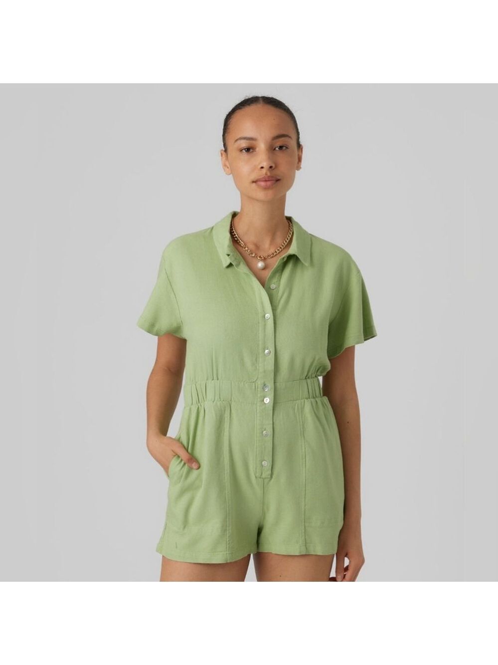 NEW Vero Moda | Milo Short Sleeve Romper in Black - Picture 10 of 10